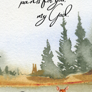As the deer pants for water